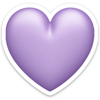double pastel purple heart sticker