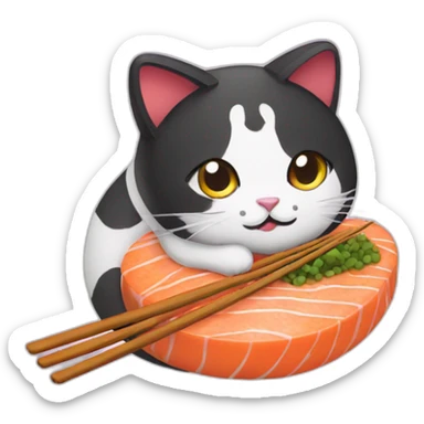 Sushi cat sticker