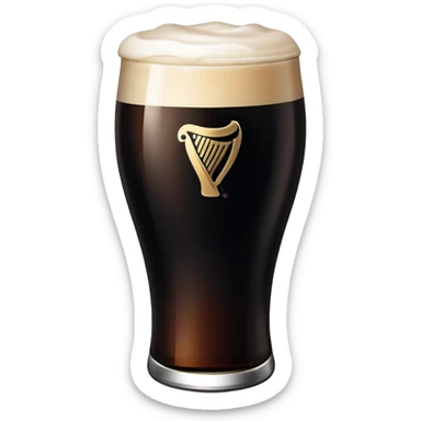 Pint of Guinness sticker