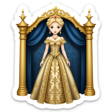 The character in Fairy Tale Beauty and the Beast, Mrs. Wardrobe sticker