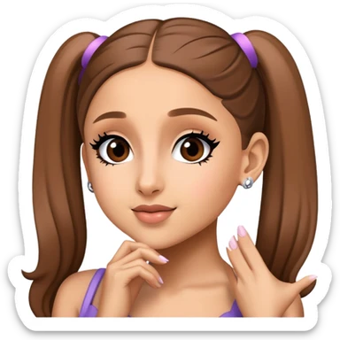 Ariana Grande as a pop star sticker