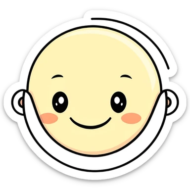 make 🫩 face have a smile  sticker