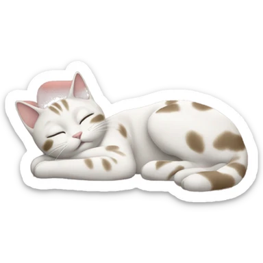 Cute cate napping on a couch sticker