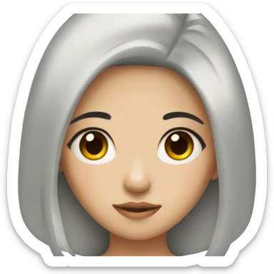 Abg asian girl with long lashes  sticker