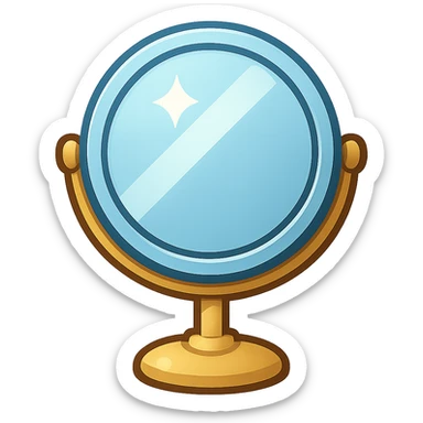 mirror compact emoji sticker