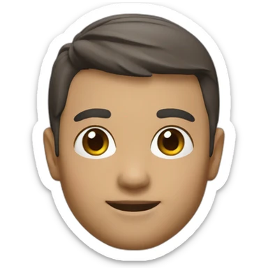 3d avatar memoji, front view, without neck sticker
