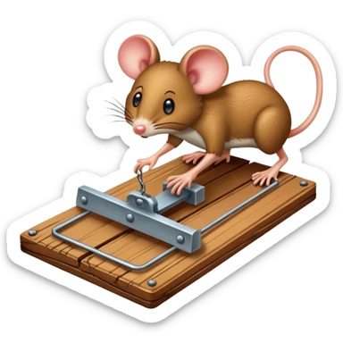 mouse trap sticker