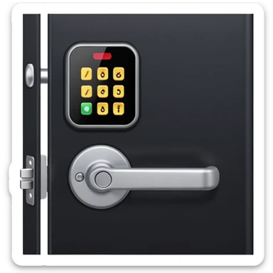 Electronic Door Lock System with sim card insert only screen no key hole sticker