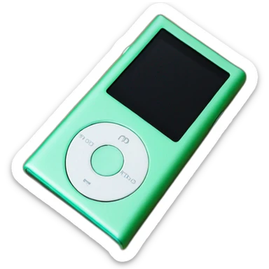 iPod nano 3rd generation mint green sticker
