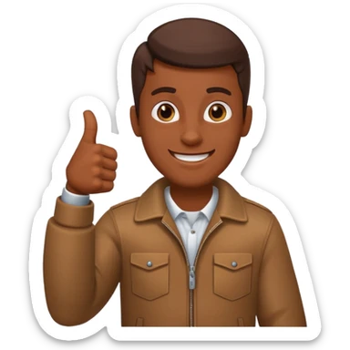 Buat gambar those bad tings guy dari sml yg sedang senang dan berikan jempol sticker