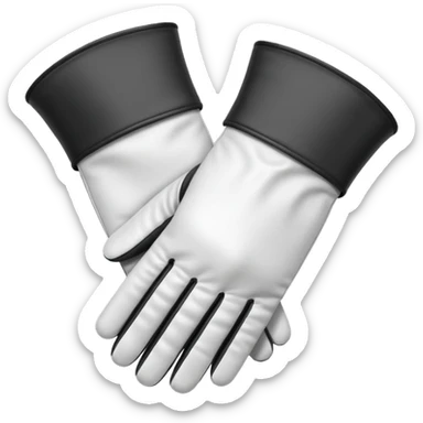 gloves: blancos sticker