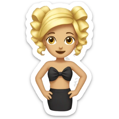 coquette bows sticker