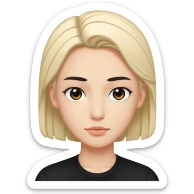 make it non gendered, black top, says PION! on their forehead sticker