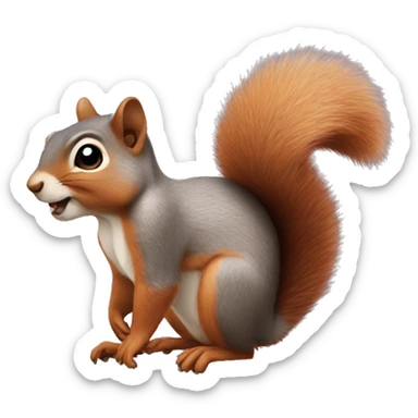 squirrel sticker