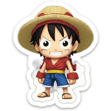 Luffy Gear 5 nika sticker
