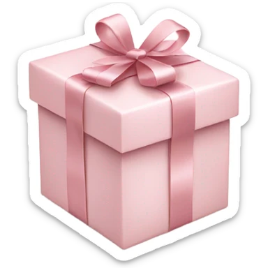 Light pink Christmas gifts under a white Christmas tree  sticker