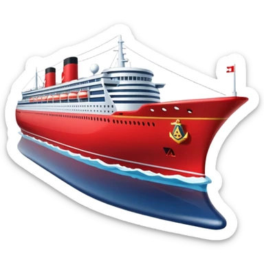 red navy ship sticker