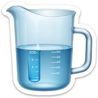Measuring cup sticker