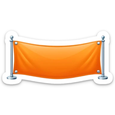 elegant horizontal banner with HEX code #FF6A00 sticker