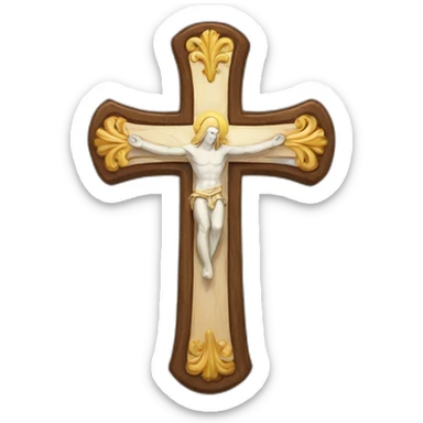 Catholic cross sticker