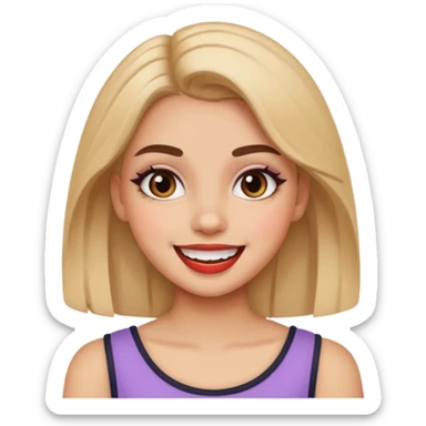 fun cute loud popular pretty girl sticker