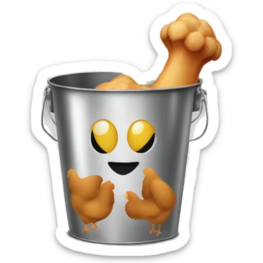 Bucket of chicken sticker