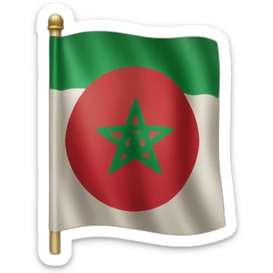 morocco flag sticker