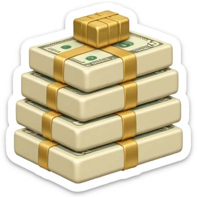 plain ivory money sticker