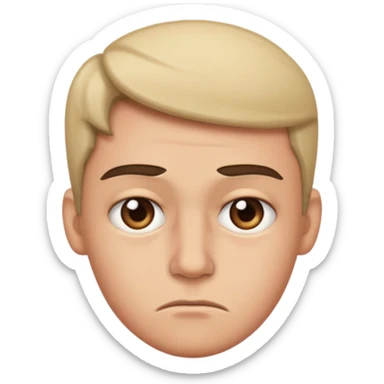 side eye with disgusted face sticker