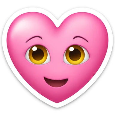 Pink heart  sticker