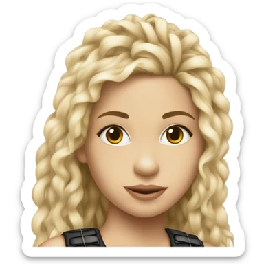 Shakira lace up croc top  sticker