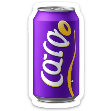 canette de coca violet sticker