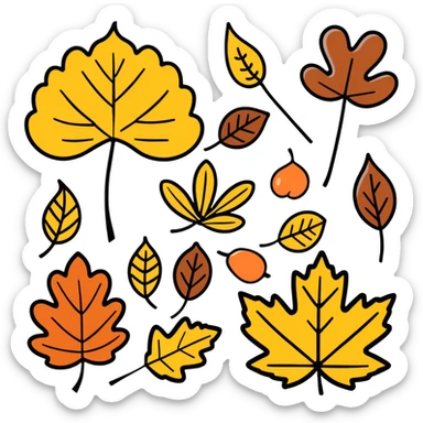 autumn  sticker