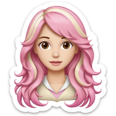 neapolitan style hair sticker