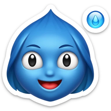 Laço azul escuro sticker