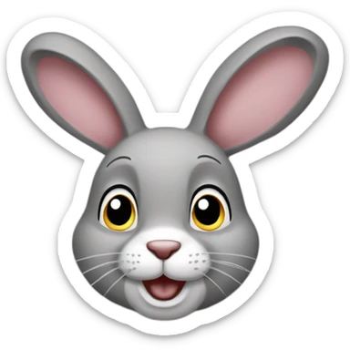 Rabit cartooni sticker