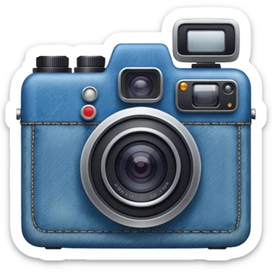 Denim camera sticker
