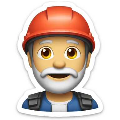 Lula com capacete sticker