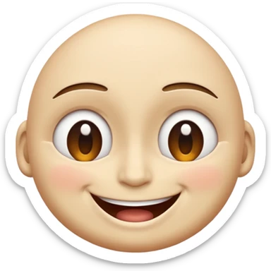 I want an overly excited face that says “I am so excited, I cannot contain. With eyes tightly squeezed closed together and a big grin emoji. With no  eyes  sticker