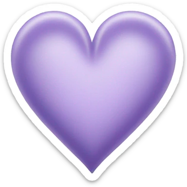 light lavender heart sticker