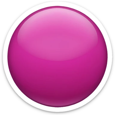 magenta color sphere,pnly sphere. sticker