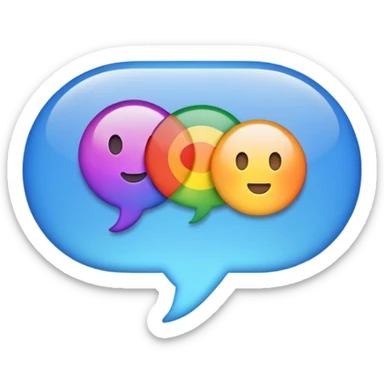 text bubble “i’m gay” in blue sticker
