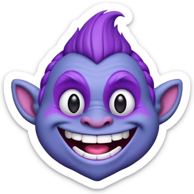 Troll emoji sticker