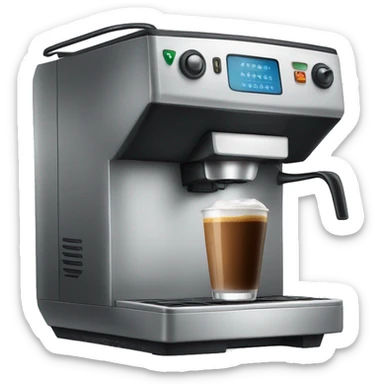 Coffee machine sticker
