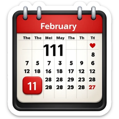 dibuja el 11 de febrero  sticker