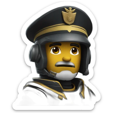 Helldivers Admiral sticker