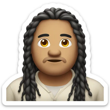 fat hispanic with dreads sticker