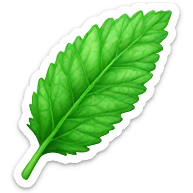 mint leaf sticker