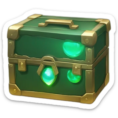 Pokemon Game LootCase Color DarkGreen Rich Treasure Legendary Epic Pokeballs Pokemons and Pokemon Items Inside this have Shiny Glow sticker