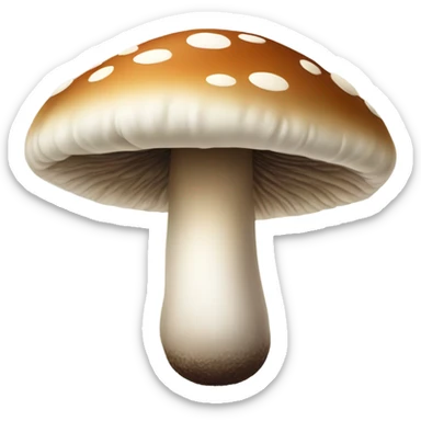 A mushroom smoking a cigarette  sticker